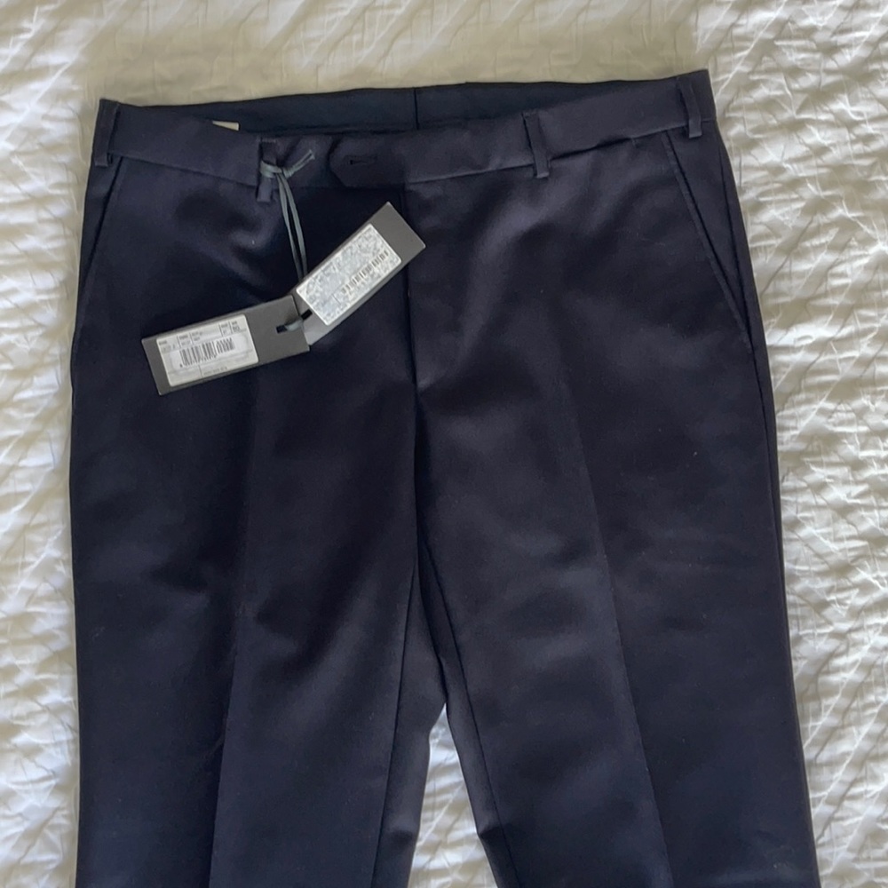Pal Zileri Dark Blue Dress Pants